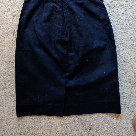 NWOT J.Crew Tweed Sheath Dress with Waist Buttons - Picture 7 of 8